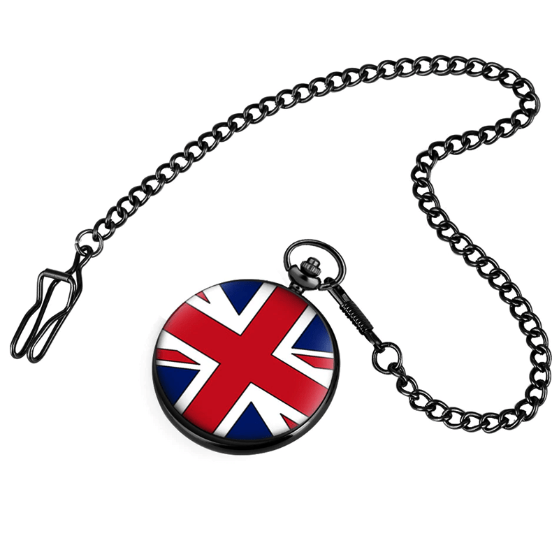 Montre À Gousset Homme Drapeau Anglais